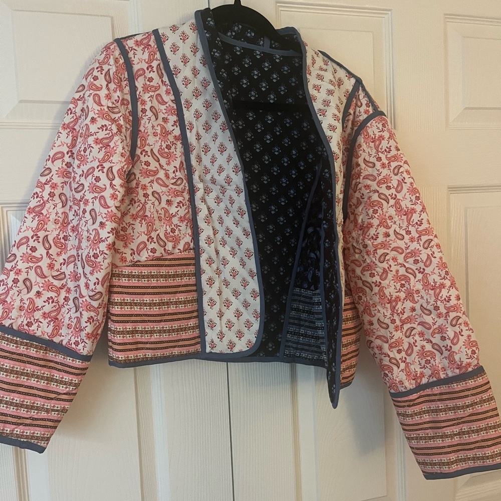 Reversible Floral Quilted Women's Jacket